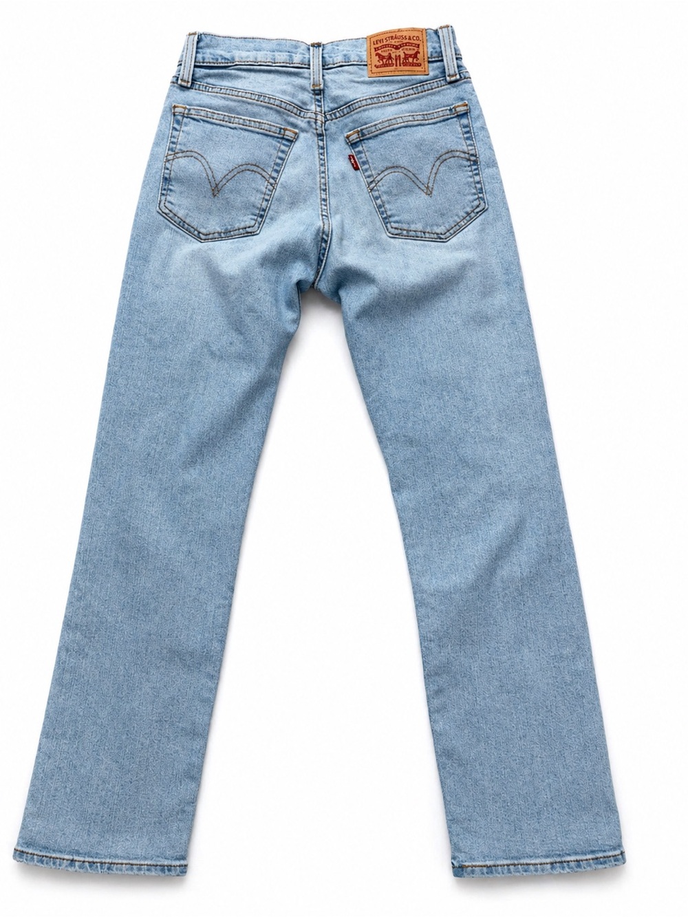 Levi’s Distressed Wedgie Straight Button Fly Ankle Jeans Size 26X28 - Picture 3 of 8